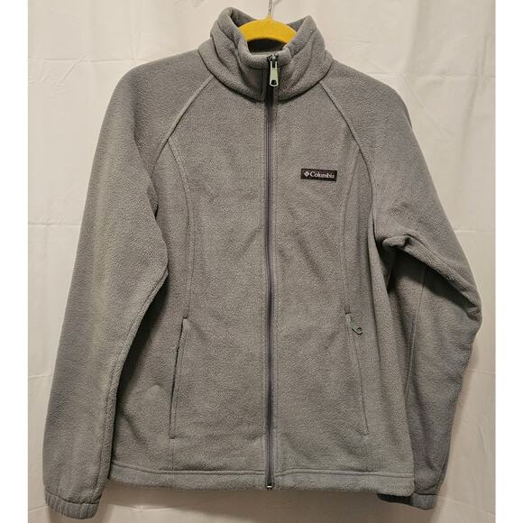 Columbia Womens Fleece Jacket Full Zip Sage Green Size Medium - Picture 1 of 10